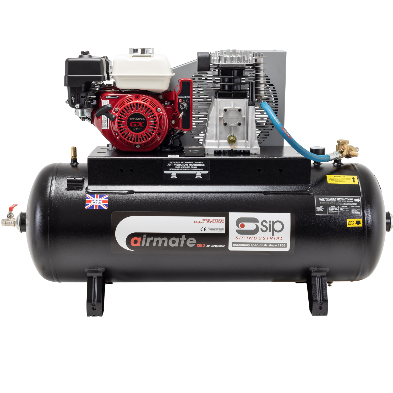 SIP ISHP5.5/150ES Industrial Petrol Compressor - Image 2