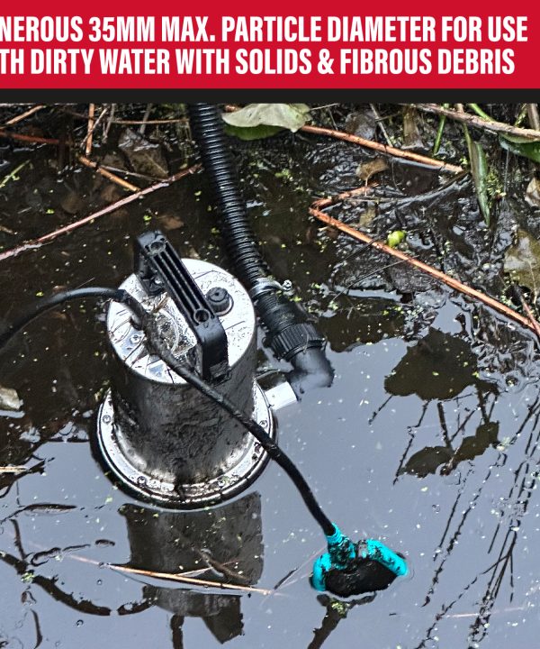 Alternative view of SIP SUB 3075-SS Heavy-Duty Submersible Dirty Water Pump