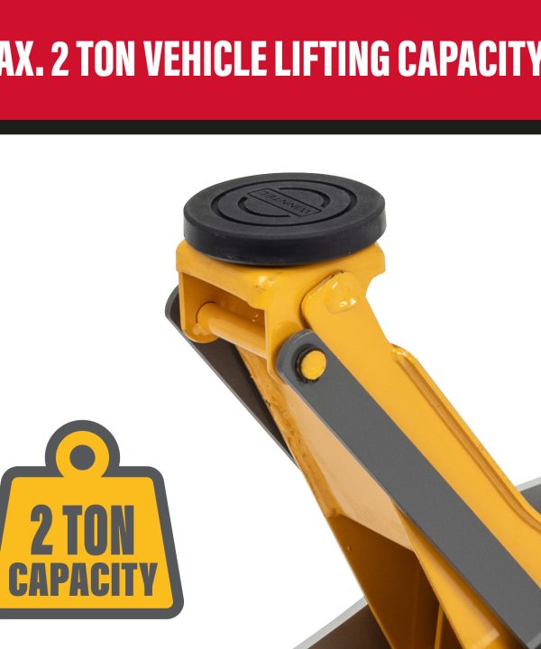 Alternative view of WINNTEC® 2 Ton Aluminium / Steel Turbo Lifter Trolley Jack