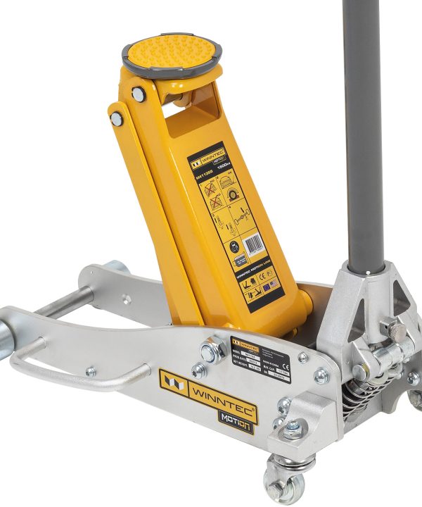 WINNTEC® 1.5 Ton Aluminium / Steel Turbo Lifter Trolley Jack