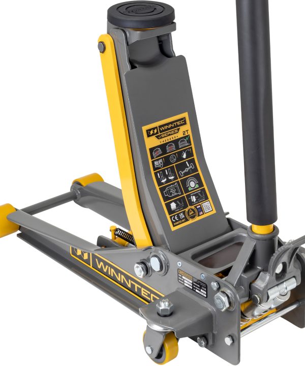 WINNTEC® +SERIES 2 Ton Turbo Lifter Low-Profile Trolley Jack