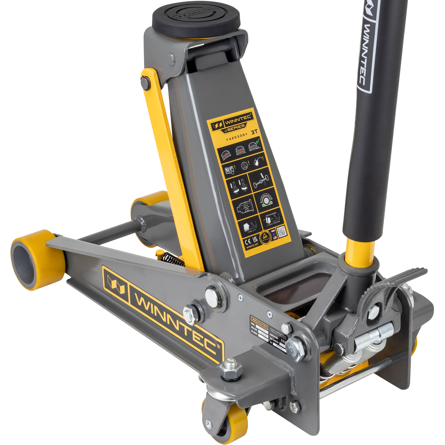 WINNTEC® +SERIES 3 Ton Turbo Lifter Trolley Jack