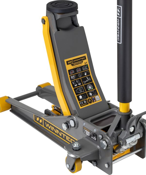 WINNTEC® +SERIES 3 Ton Turbo Lifter Low-Profile Trolley Jack