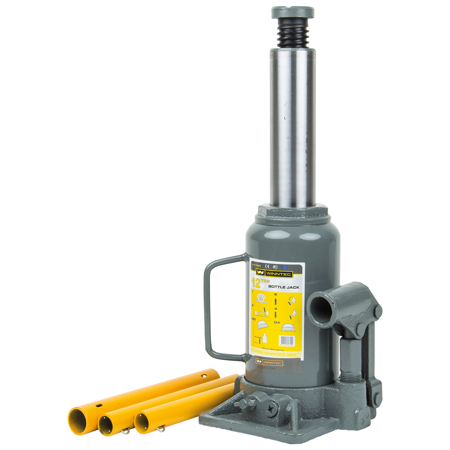 WINNTEC® 12 TON Bottle Jack - Image 2