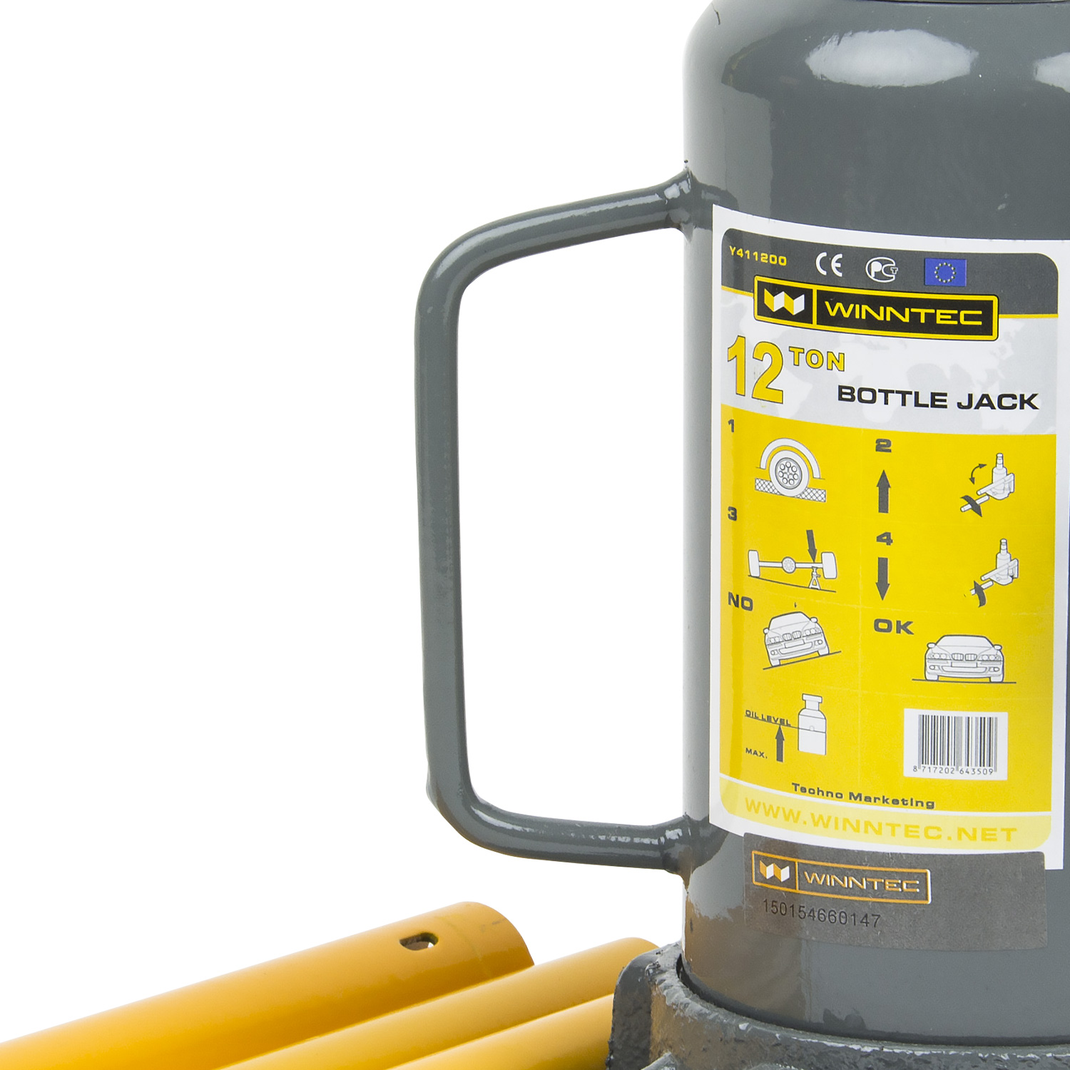 WINNTEC® 12 TON Bottle Jack - Image 5