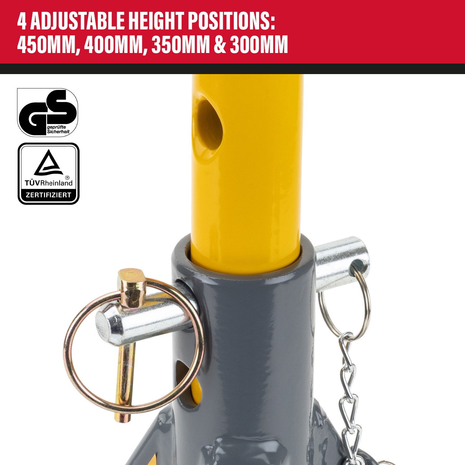 WINNTEC® 3 TON Pin Jack Stands - Image 3