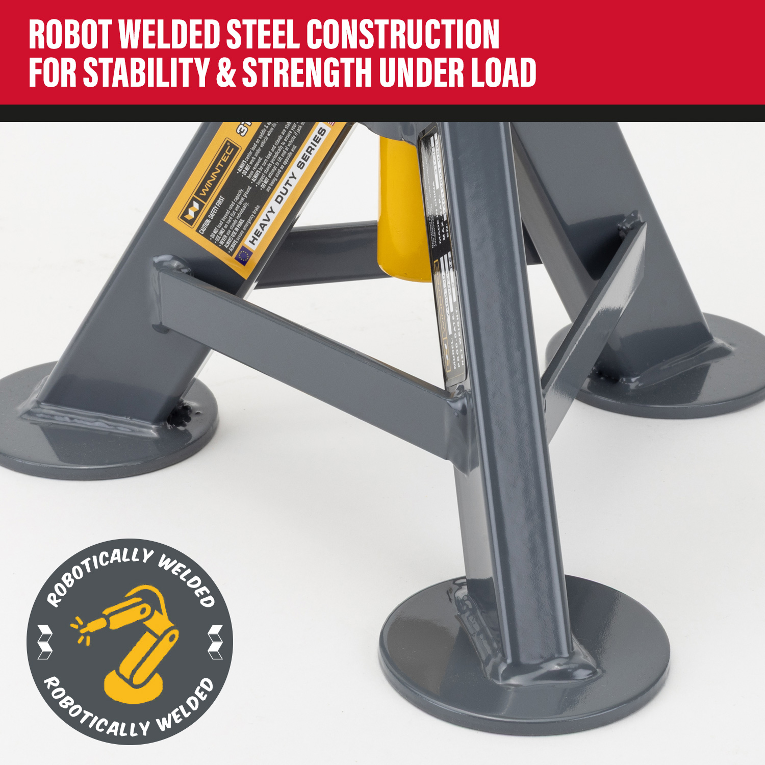 WINNTEC® 3 TON Pin Jack Stands - Image 5